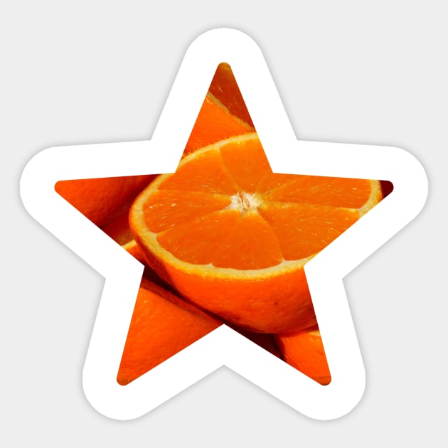 Orange Fruit Star Sticker by NAGANIES